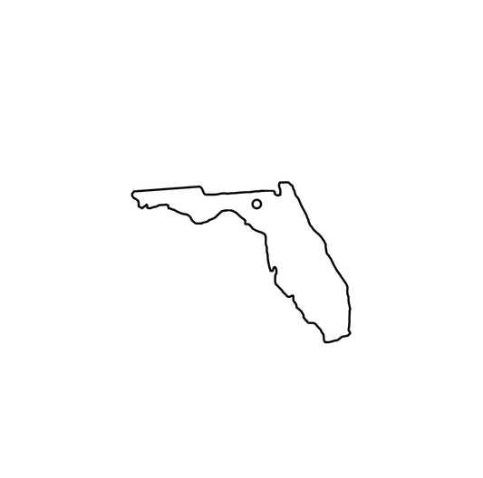 Florida cut out (Yellowheart)