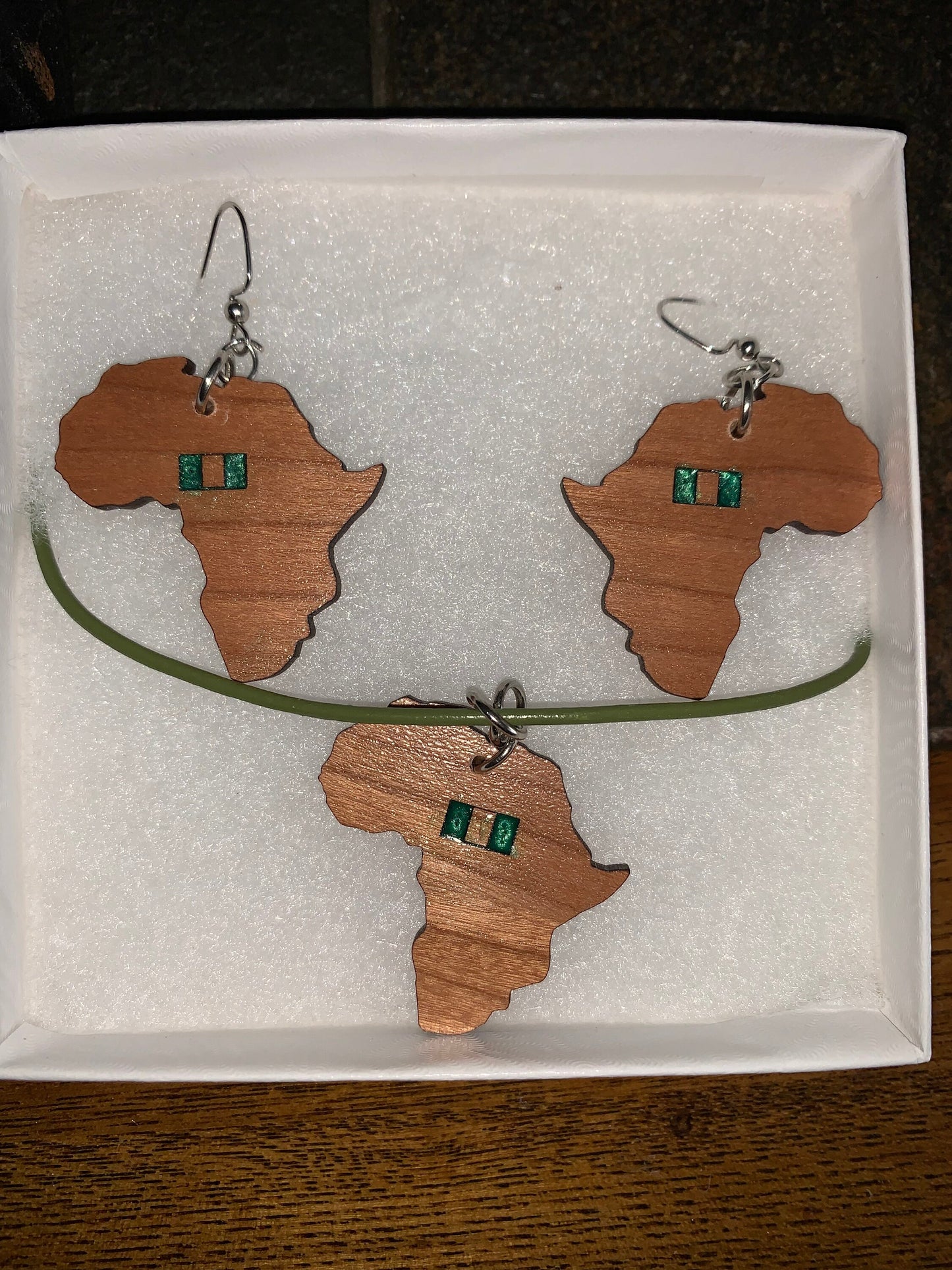 Africa Earring and Necklace