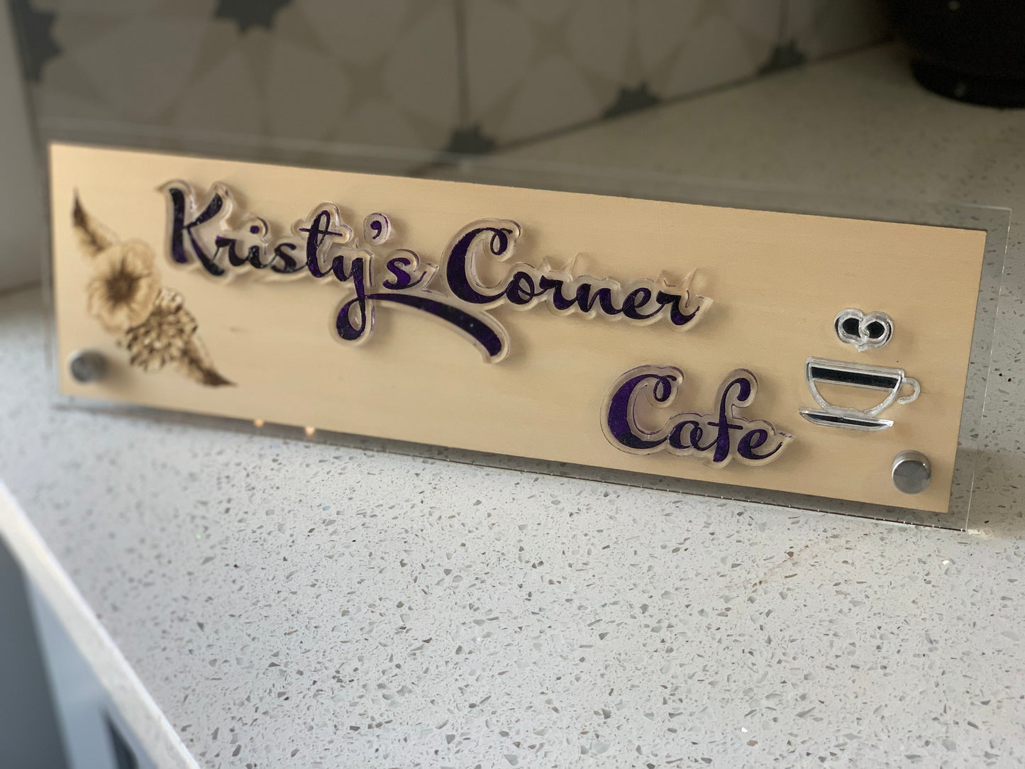 Custom Desk/Counter Sign